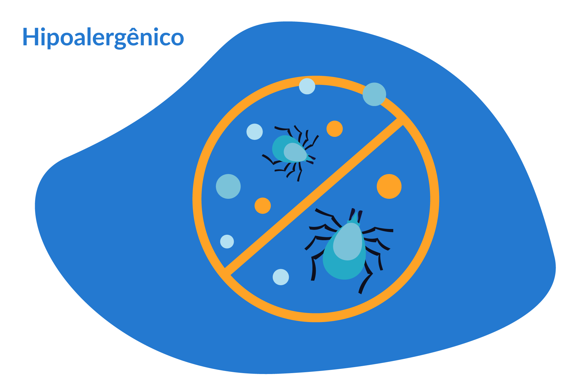 edredons e travesseiros hipoalergênicos